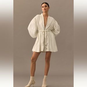 Love the Label Mini Utility Dress White | XS